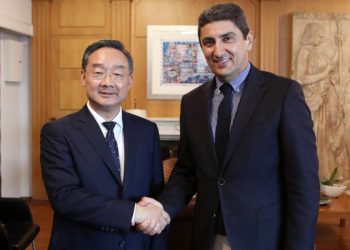 ΥπΑΑΤ: Συνάντηση του Λευτέρη Αυγενάκη με τον Κινέζο ομόλογό του Τang Renjian